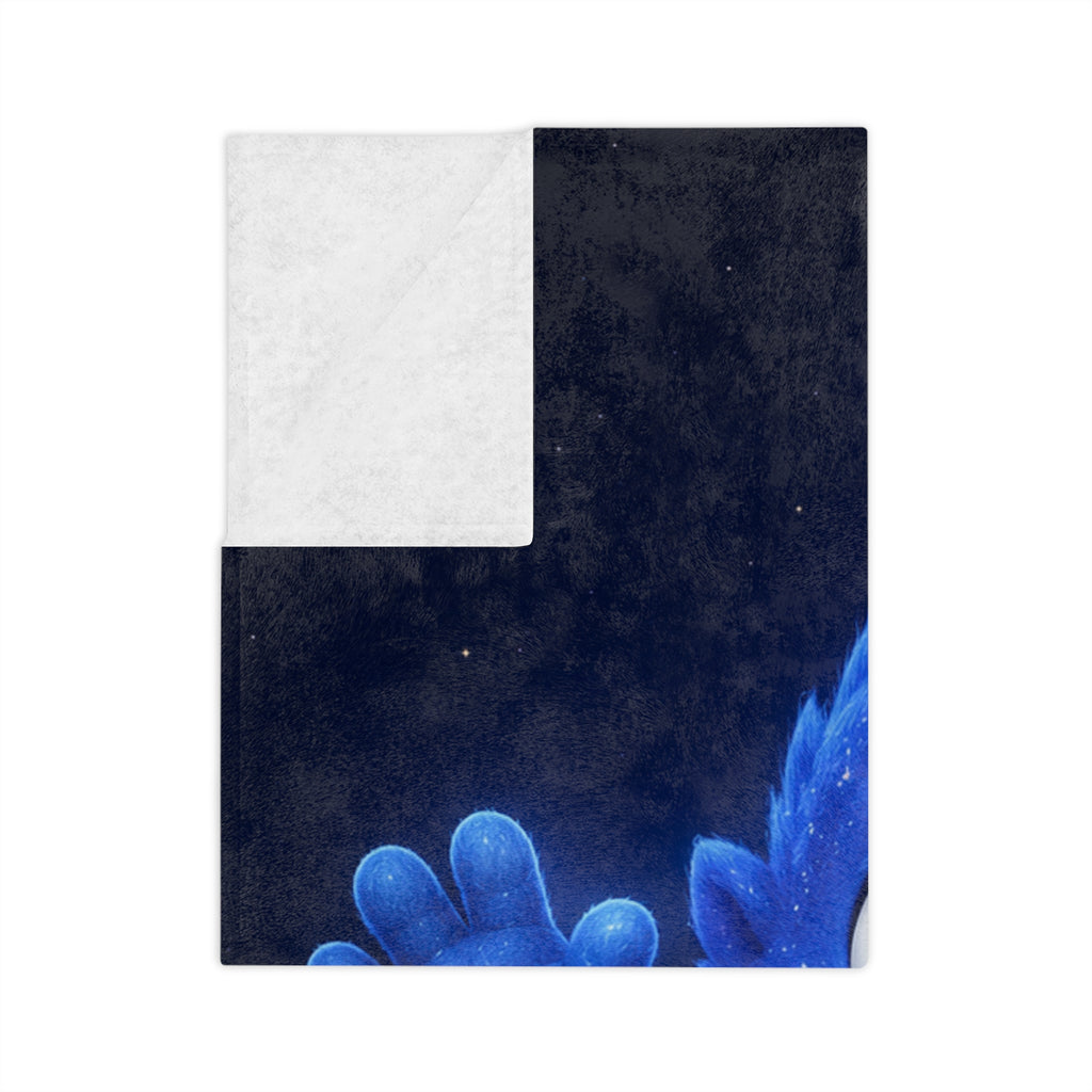 Galaxy Baby Plush Blanket — Cute Starry Monster Velveteen Throw for Kids