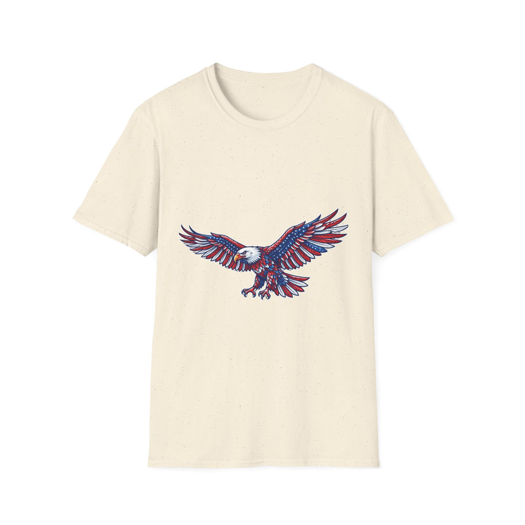 Patriotic Eagle T-Shirt — Red White & Blue Flying Eagle Tee