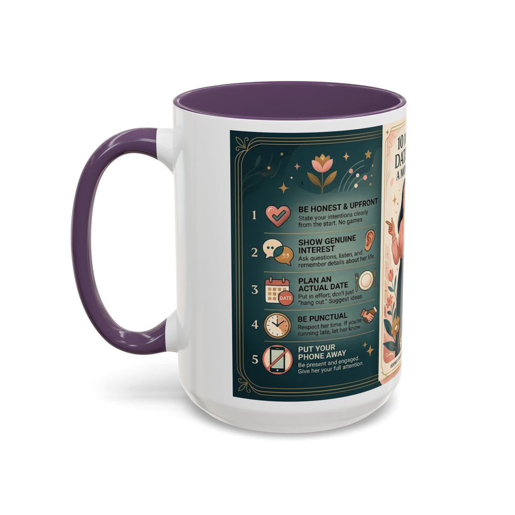 Coffee Mug - “10 Rules for Dating Her: A Modern Guide” Accent Ceramic Mug