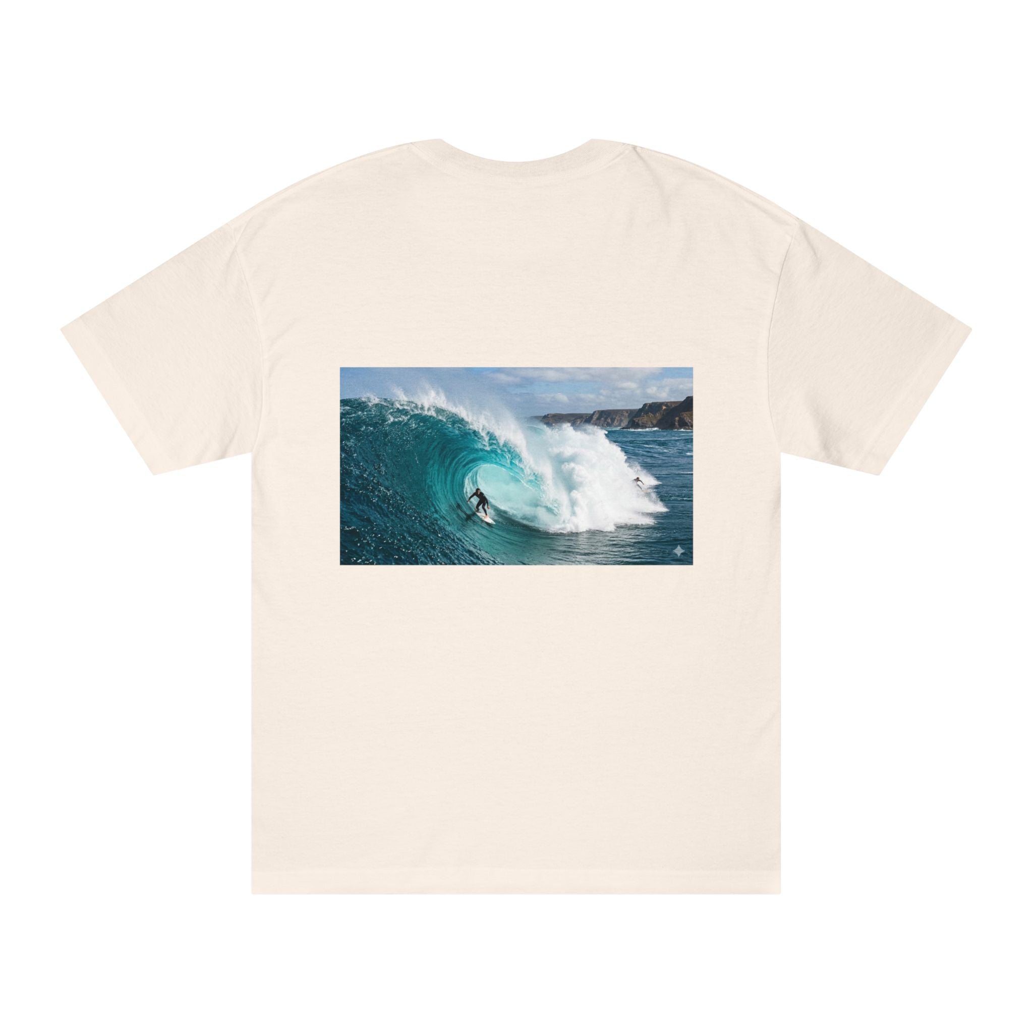 Surf Wave Photo T-Shirt — Barrel Wave Surfing Graphic Tee