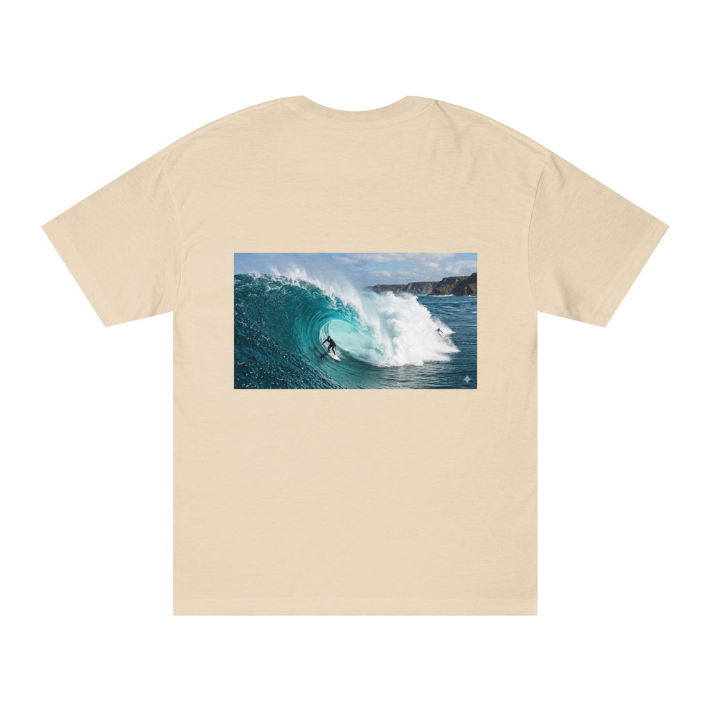 Surf Wave Photo T-Shirt — Barrel Wave Surfing Graphic Tee