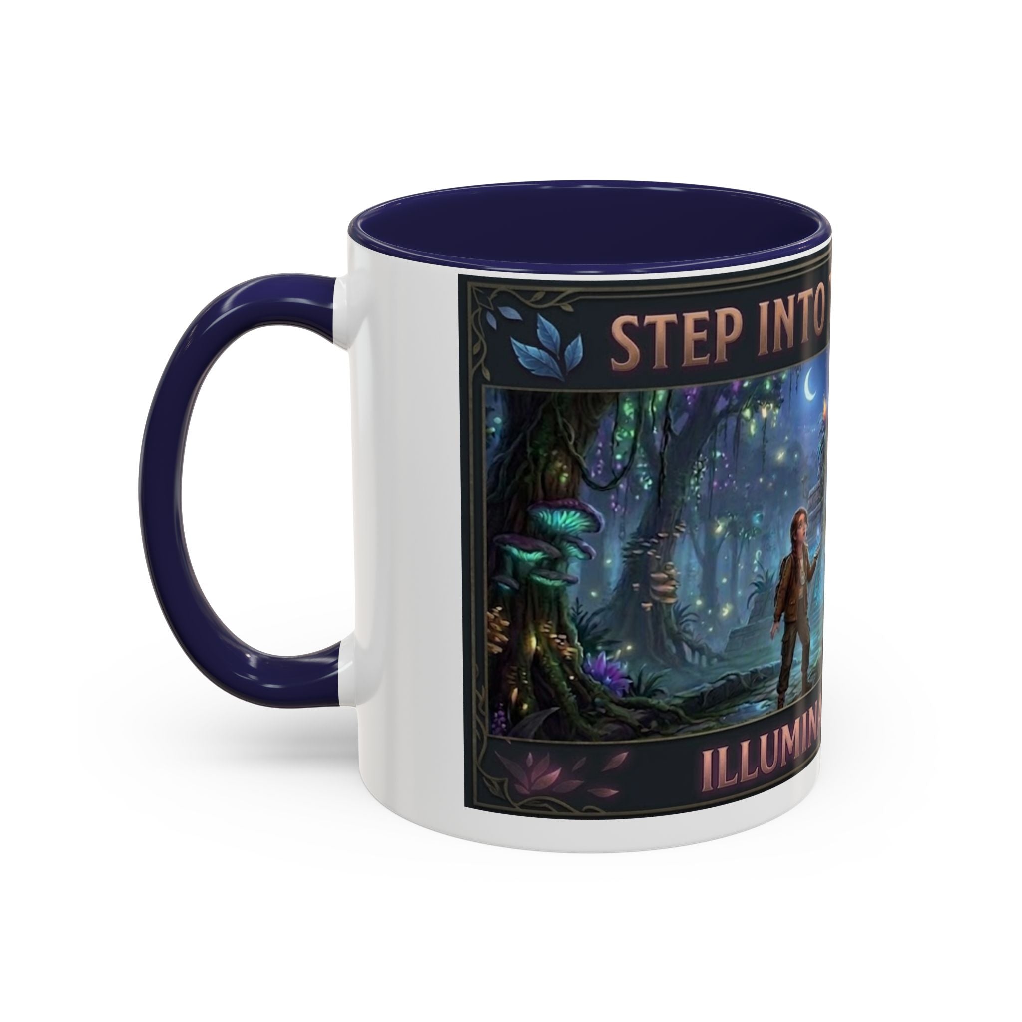Mystical Adventure Coffee Mug — "Step Into the Unknown, Illuminate the Past"