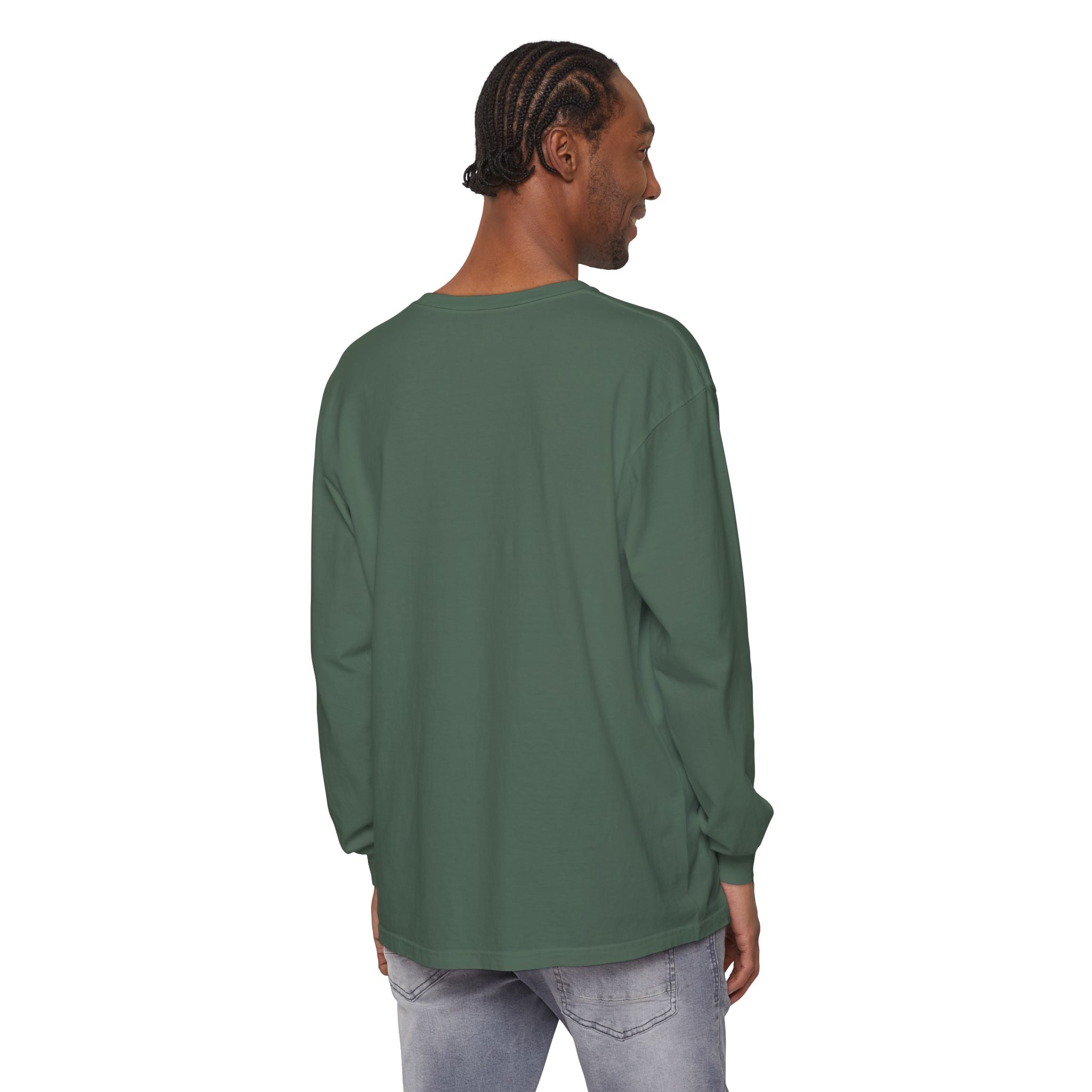 Cute Rainbow Cats Holding Hands Long Sleeve Tee – "Love" Graphic