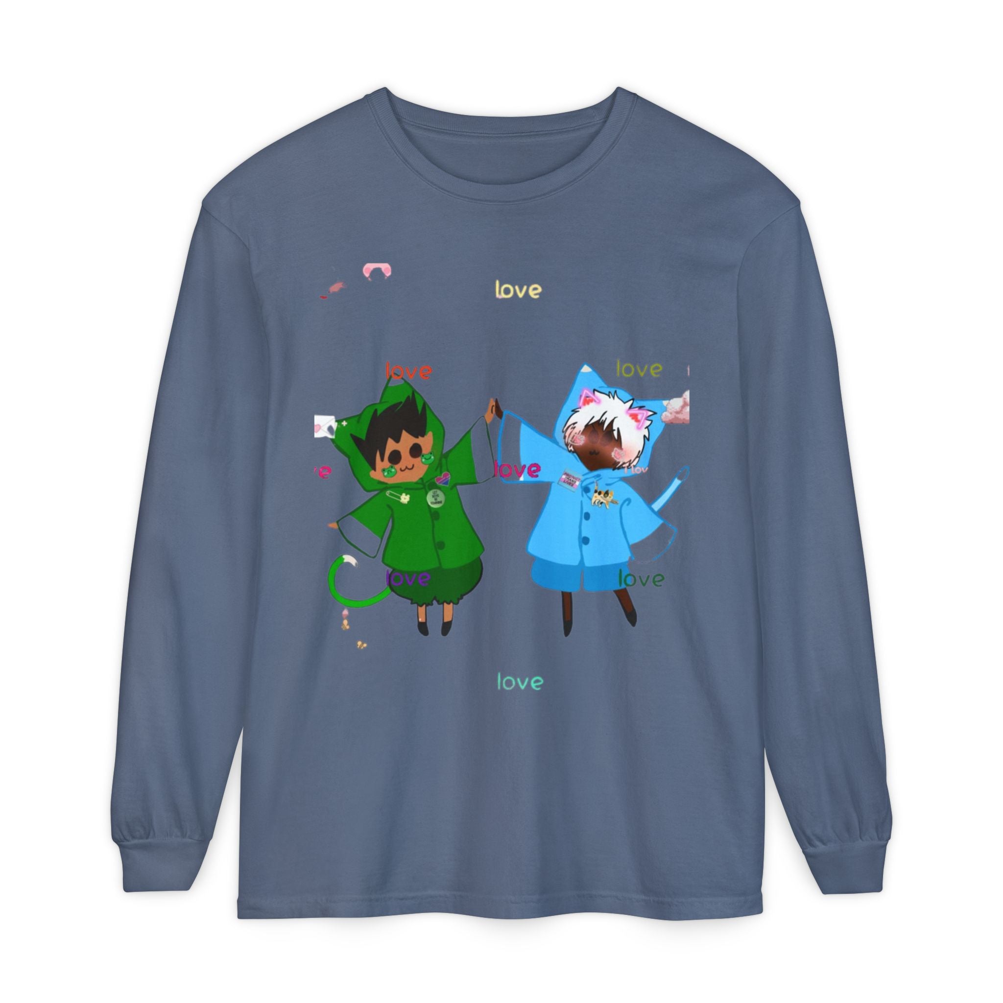 Unisex Garment-dyed Long Sleeve T-Shirt