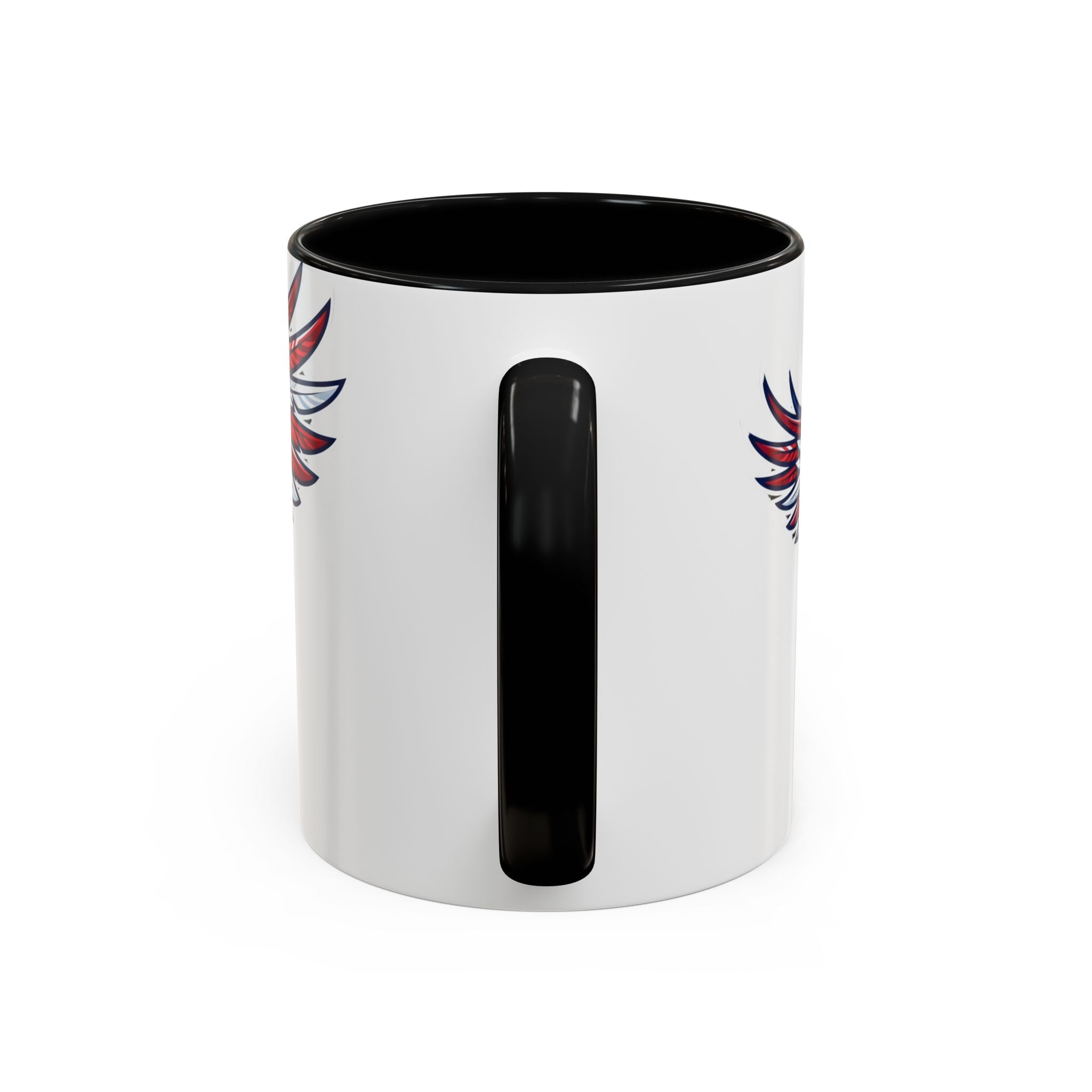 Patriotic Eagle Accent Coffee Mug — Red White & Blue Flying Eagle (11/15oz)