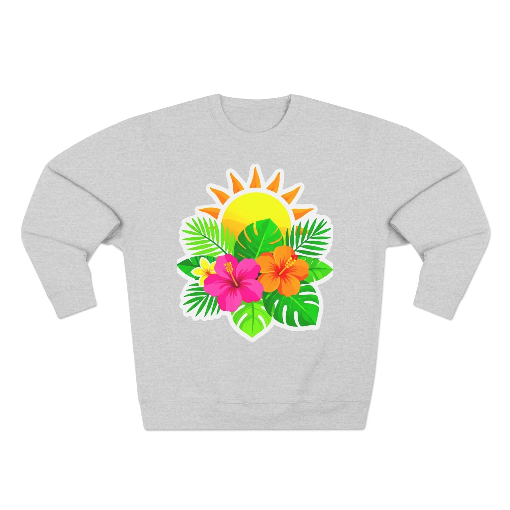 Tropical Hibiscus Crewneck Sweatshirt