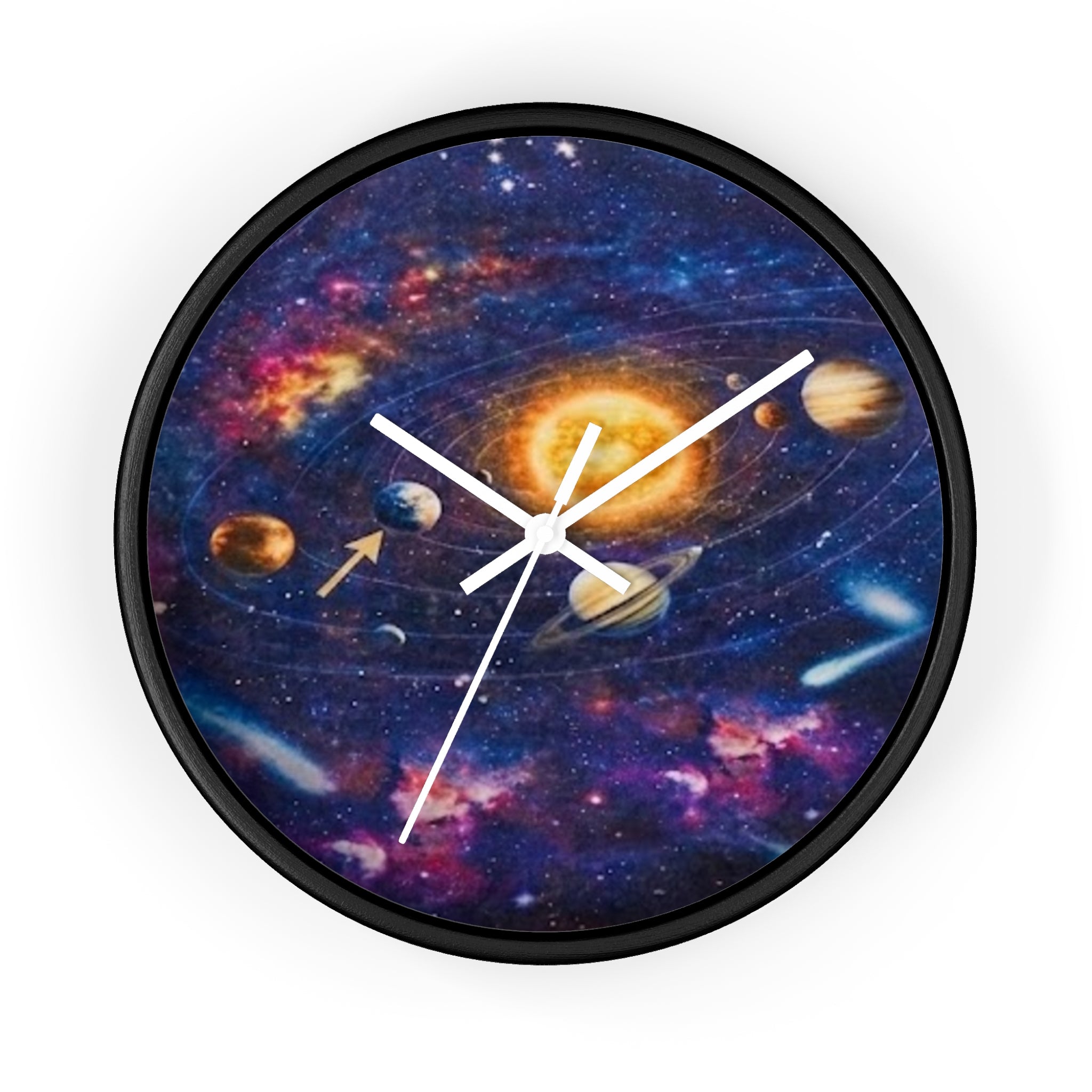 Galaxy Solar System Wall Clock — Decorative Space-Themed Clock for Kids & Sci‑Fi Fans