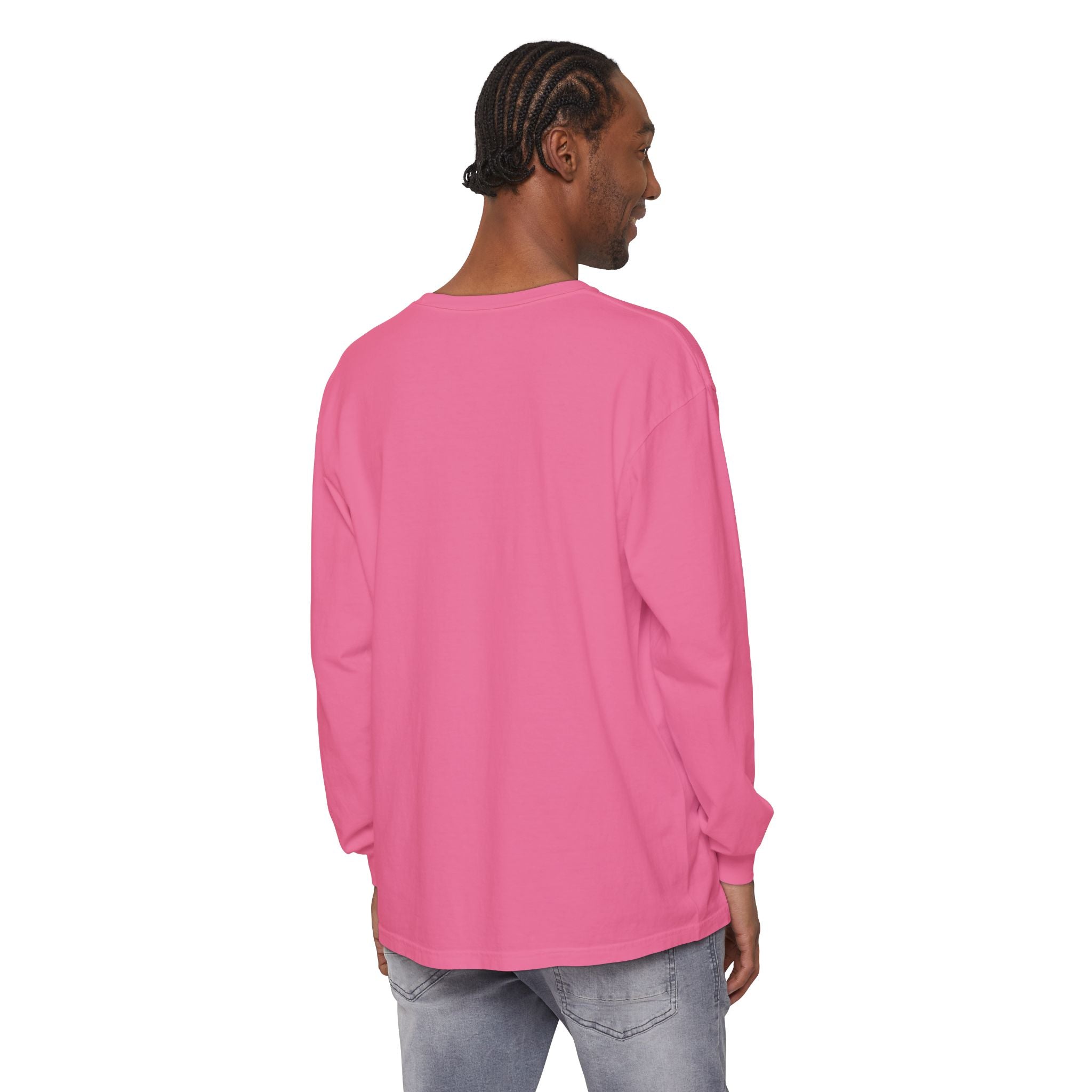 Cute Rainbow Cats Holding Hands Long Sleeve Tee – "Love" Graphic