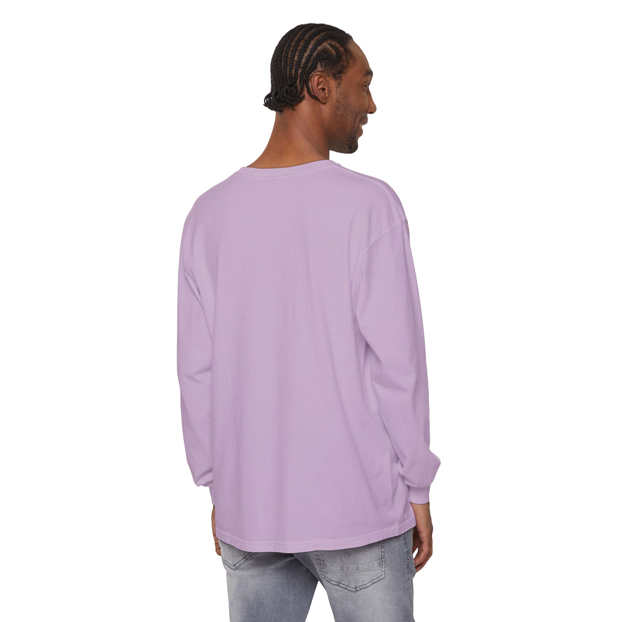 Cute Rainbow Cats Holding Hands Long Sleeve Tee – "Love" Graphic