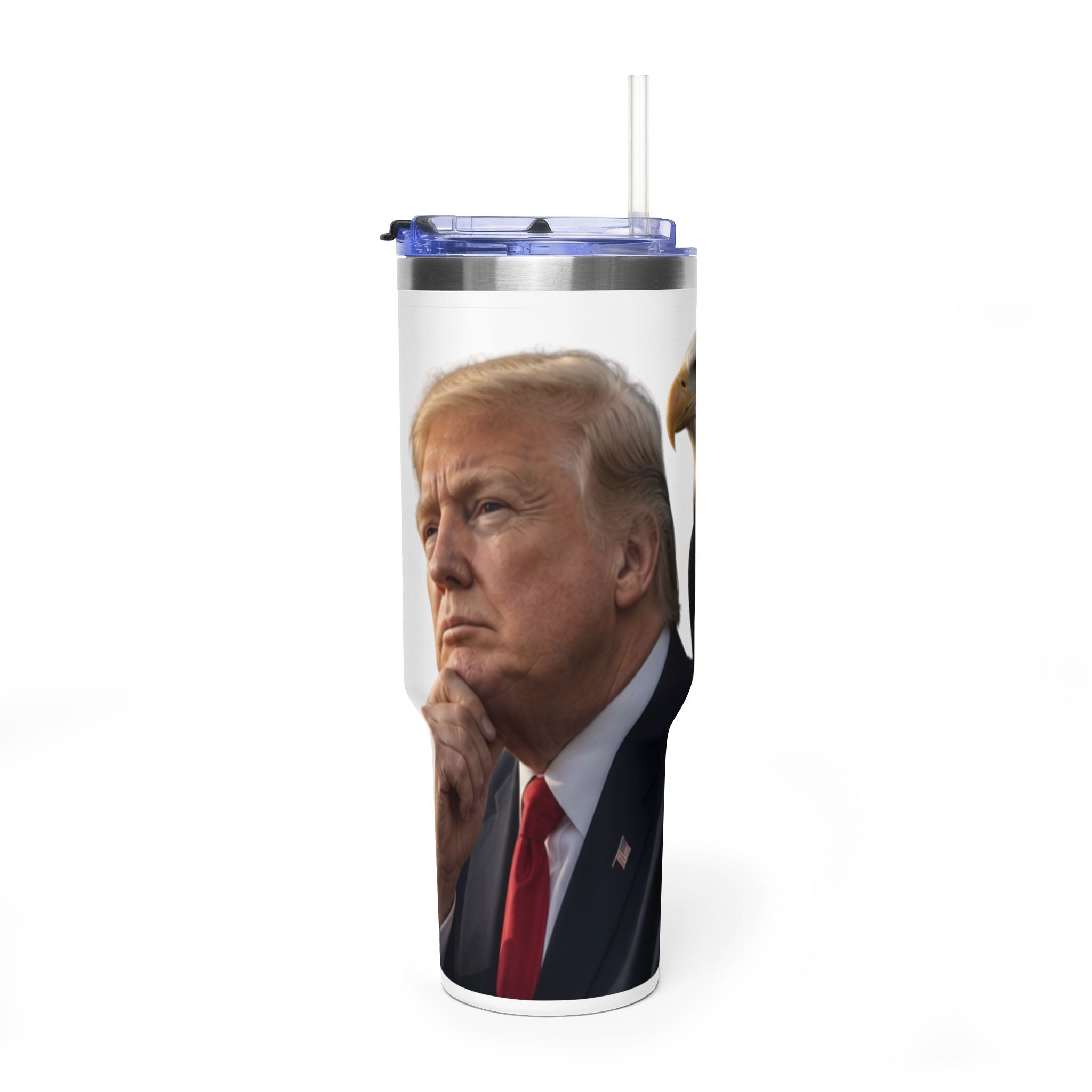 40oz Vacuum Tumbler — Thoughtful Portrait Travel Mug