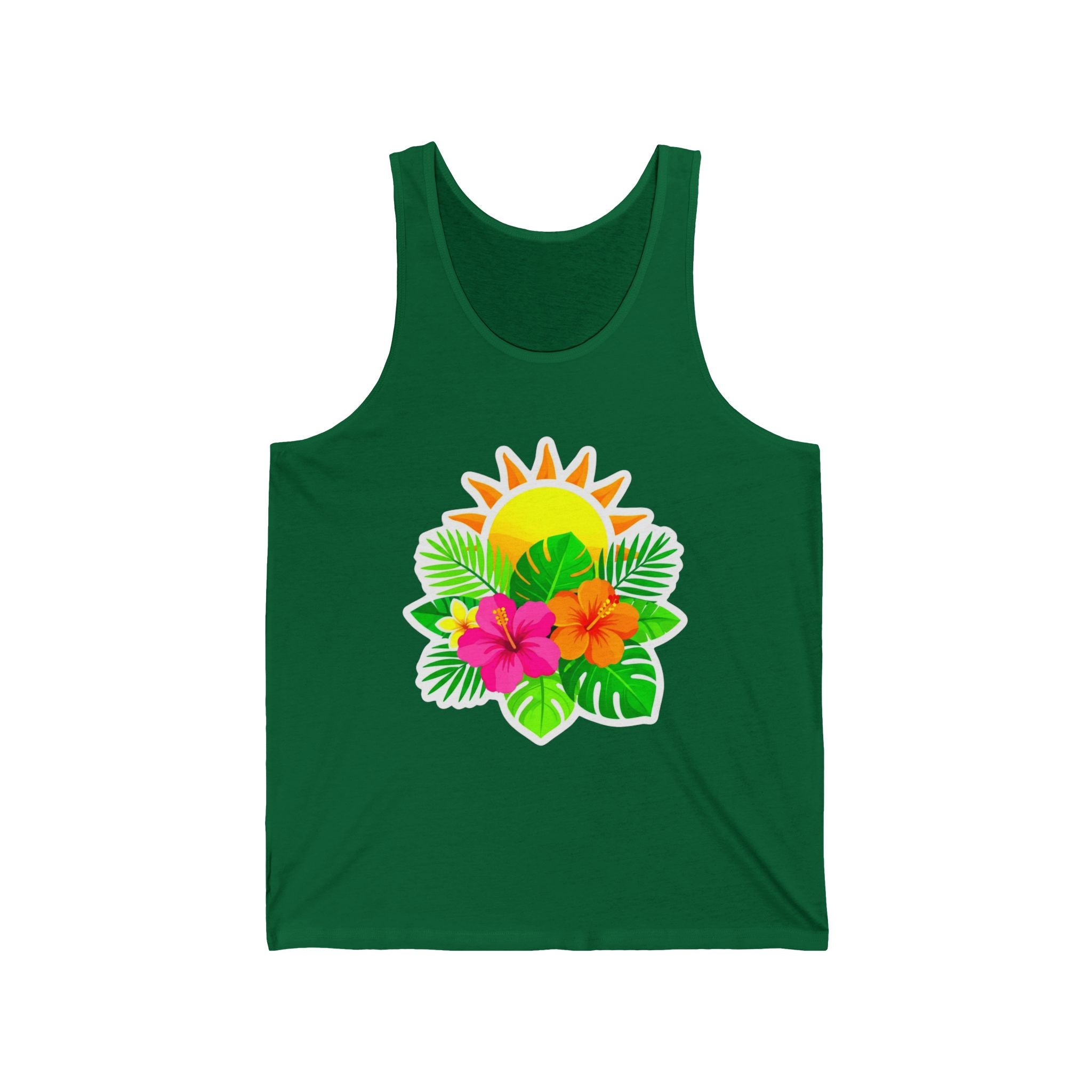 Tropical Sunset Tank Top — Hibiscus & Palm Beachwear