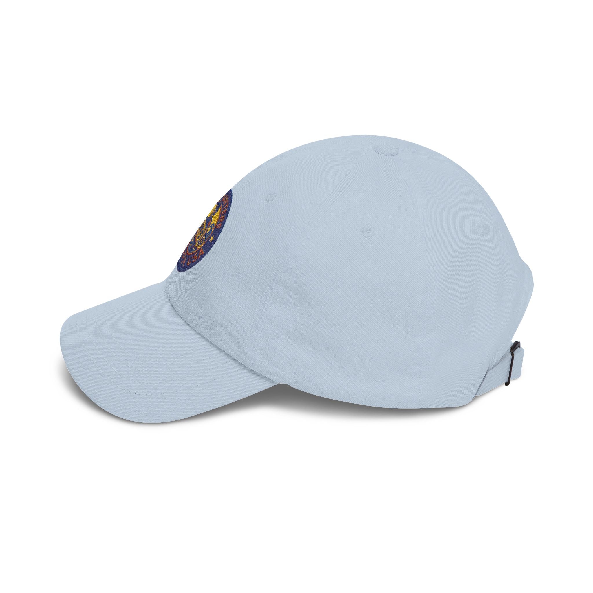 Dad Cap — Retro Surf Patch “Wave Hunter Surfin USA” Embroidered Baseball Hat