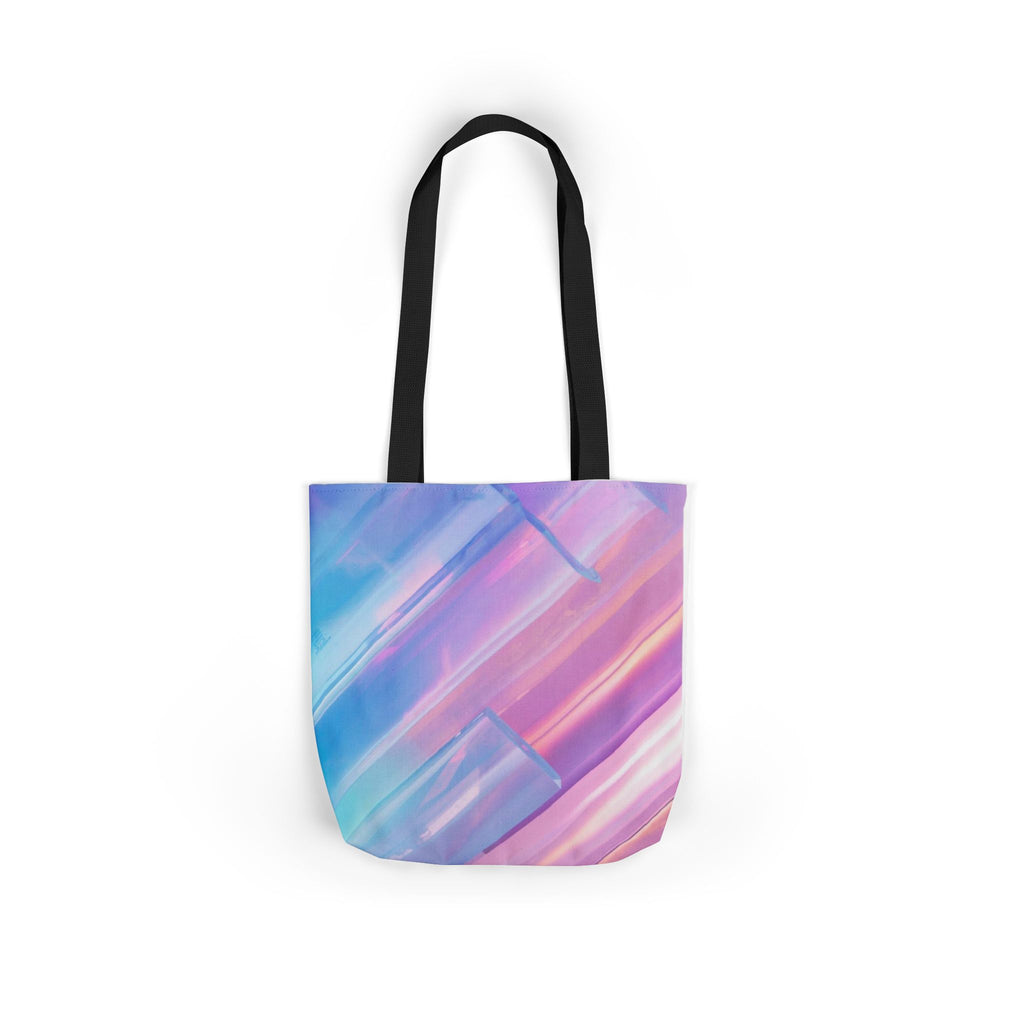 Pastel Brushstroke Canvas Tote — Colorful Abstract Shoulder Bag