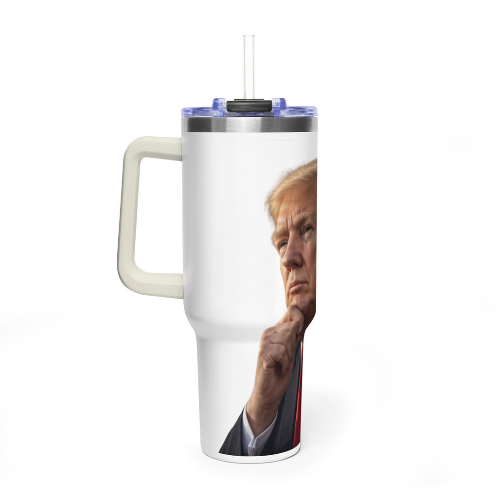 40oz Vacuum Tumbler — Thoughtful Portrait Travel Mug