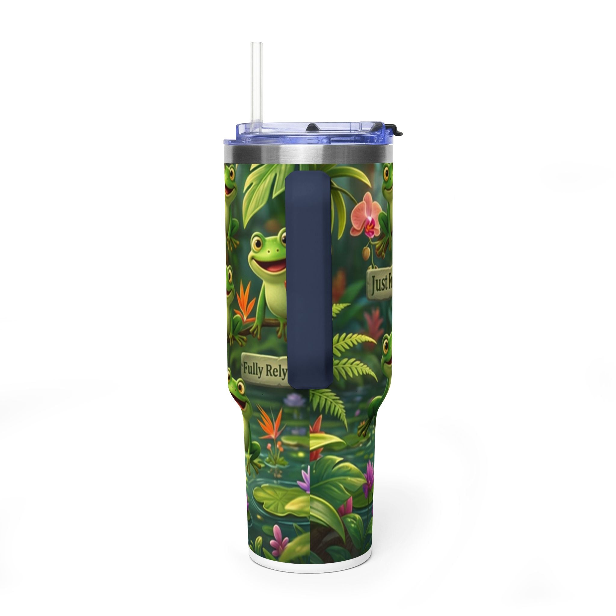 40oz Frog Tumbler – 'Just Frog It' Thermal Travel Cup