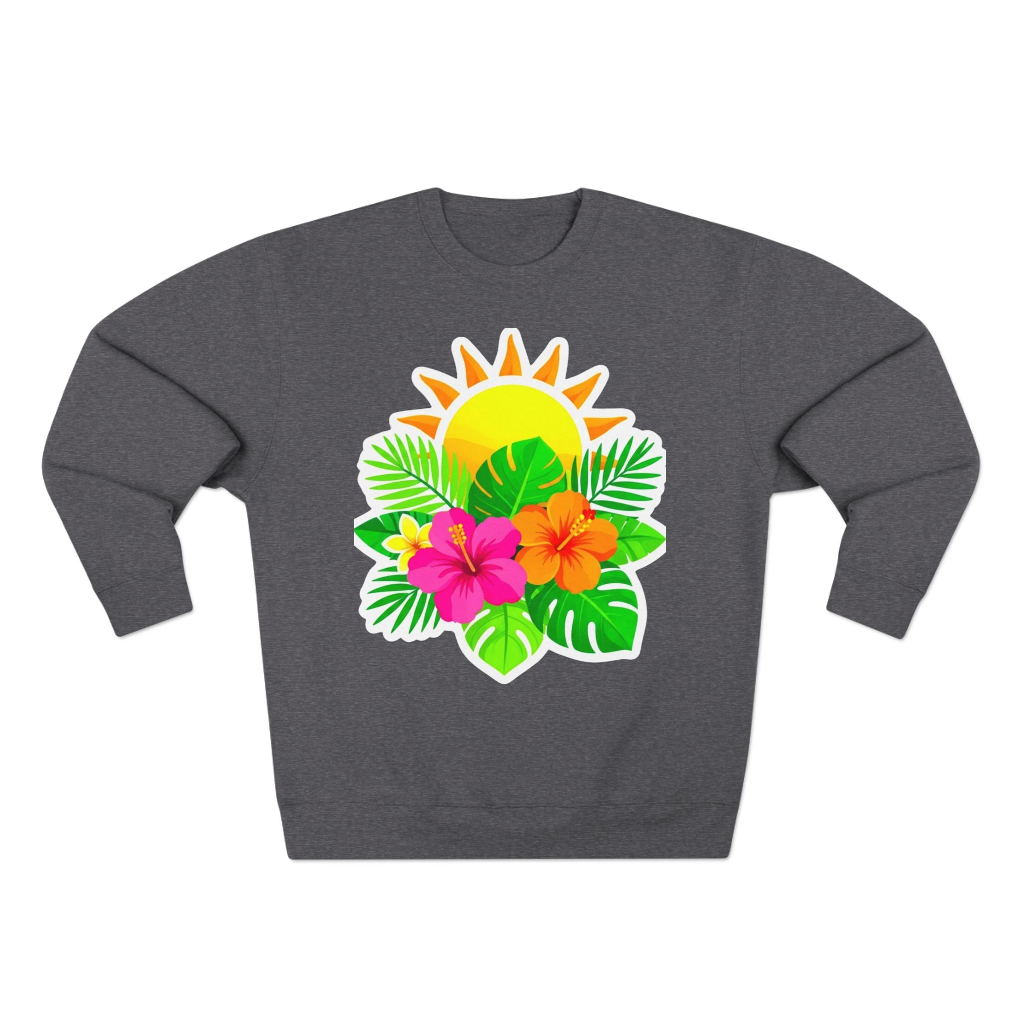 Tropical Hibiscus Crewneck Sweatshirt