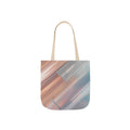 Abstract Pastel Brushstroke Canvas Tote — Artistic Watercolor Shoulder Bag