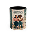 Coffee Mug - “10 Rules for Dating Her: A Modern Guide” Accent Ceramic Mug