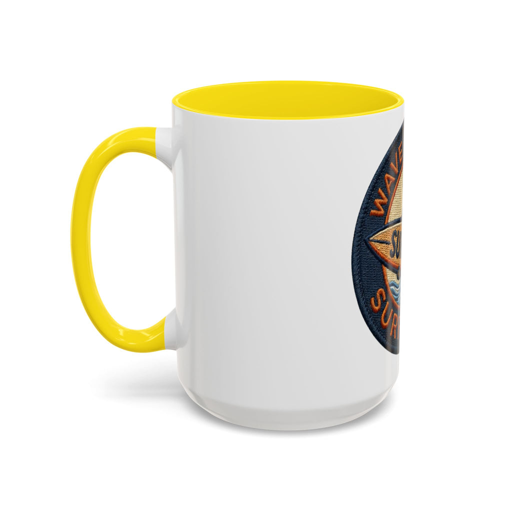 Surf's Up Wave Hunters Coffee Mug — Retro Surfin' USA Accent Mug