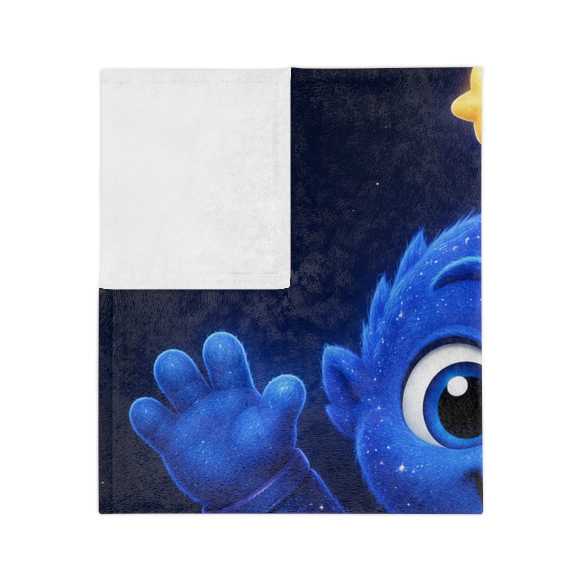 Galaxy Baby Plush Blanket — Cute Starry Monster Velveteen Throw for Kids