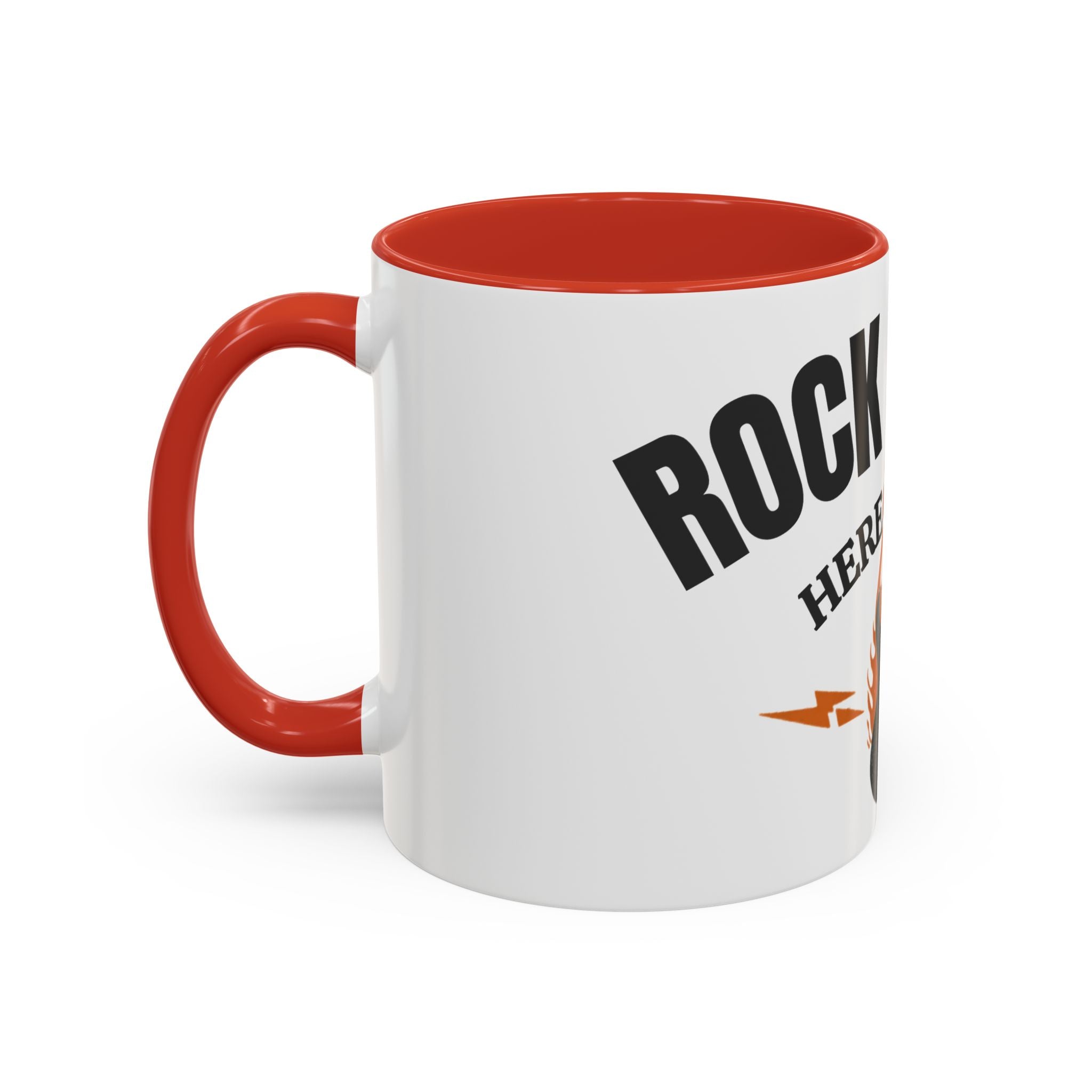 Rock & Roll Coffee Mug – "Here to Stay" Accent Ceramic Mug (11/15oz)