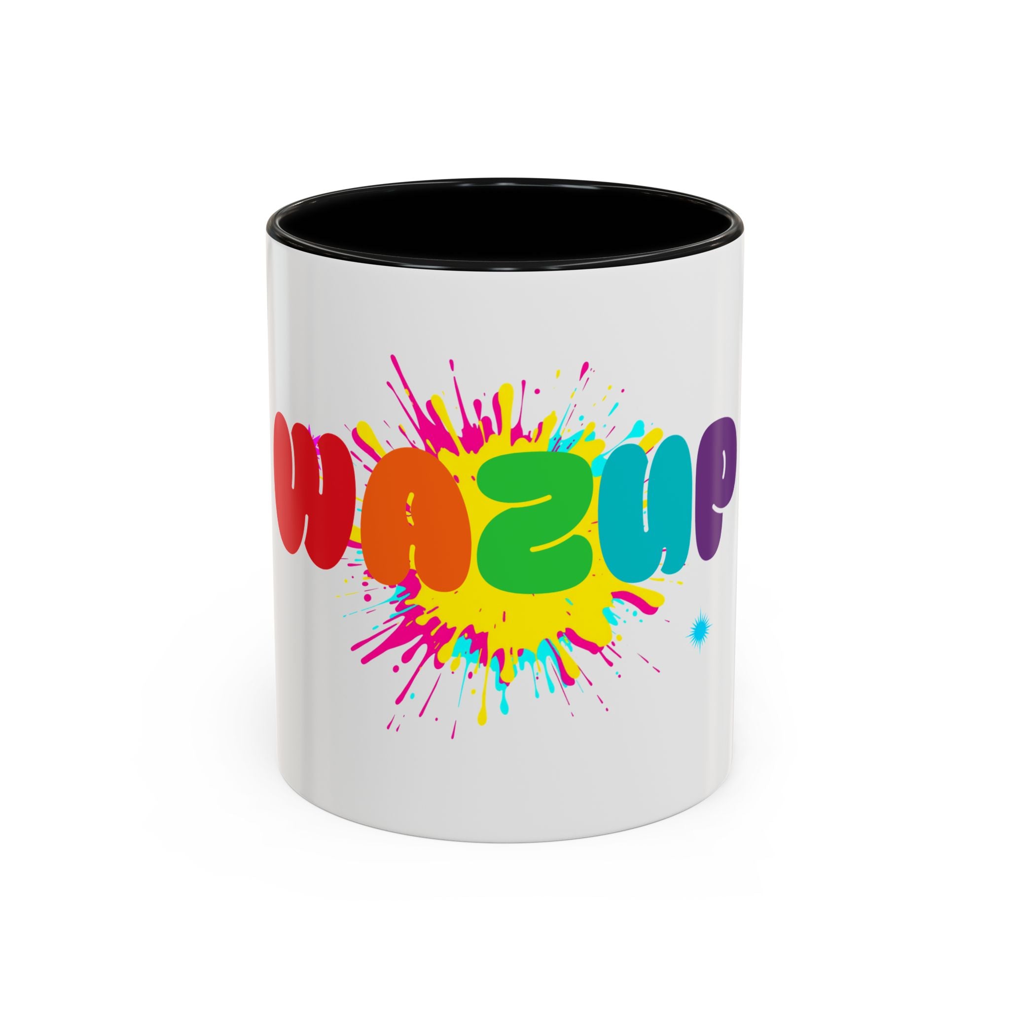 Wazzup Rainbow Splash Accent Coffee Mug (11/15oz)