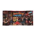 Rock & Roll Diner Beach Towel – 'Rock and Roll Is Here to Stay' Vintage 50s Dance Design