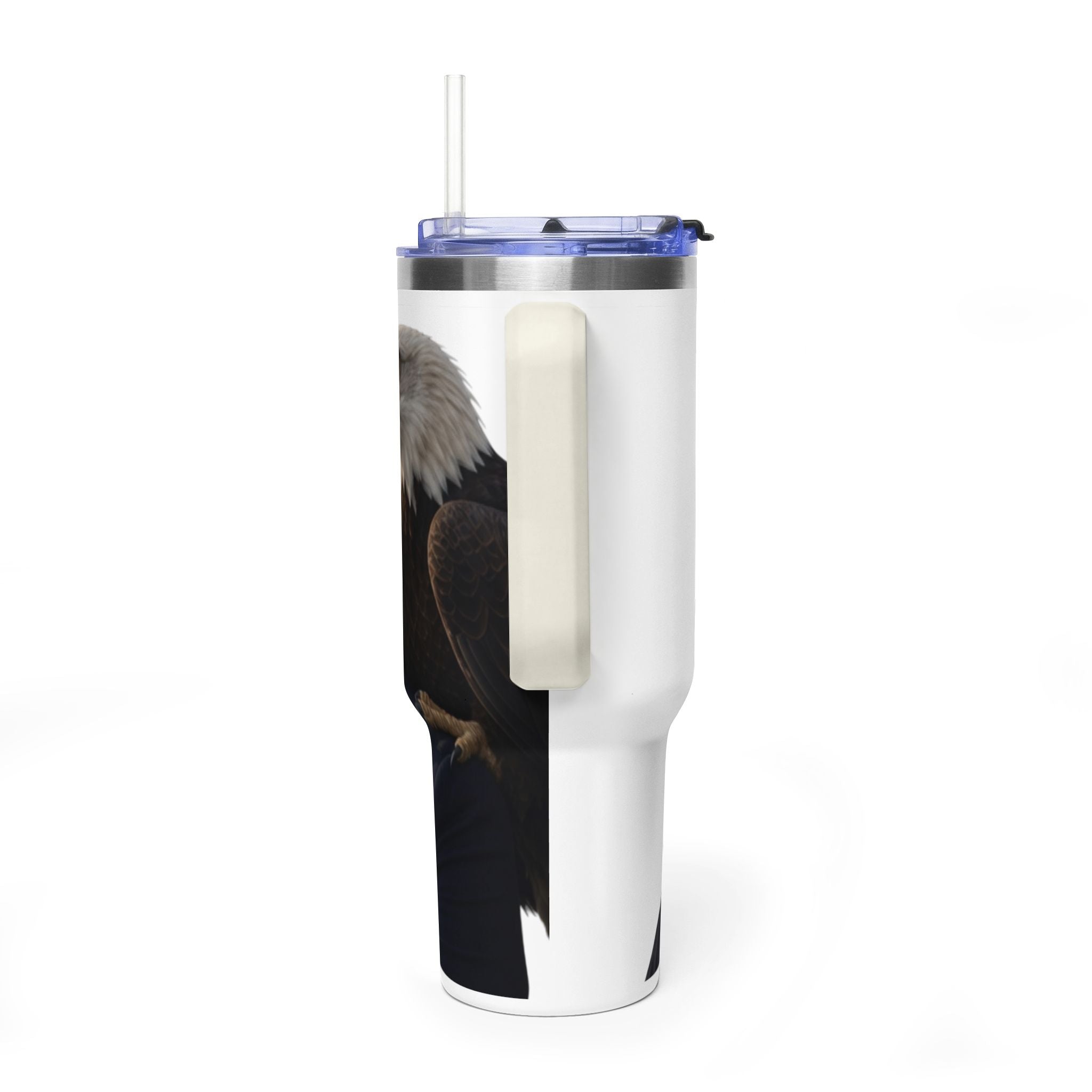 40oz Vacuum Tumbler — Thoughtful Portrait Travel Mug