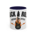 Rock & Roll Coffee Mug – "Here to Stay" Accent Ceramic Mug (11/15oz)