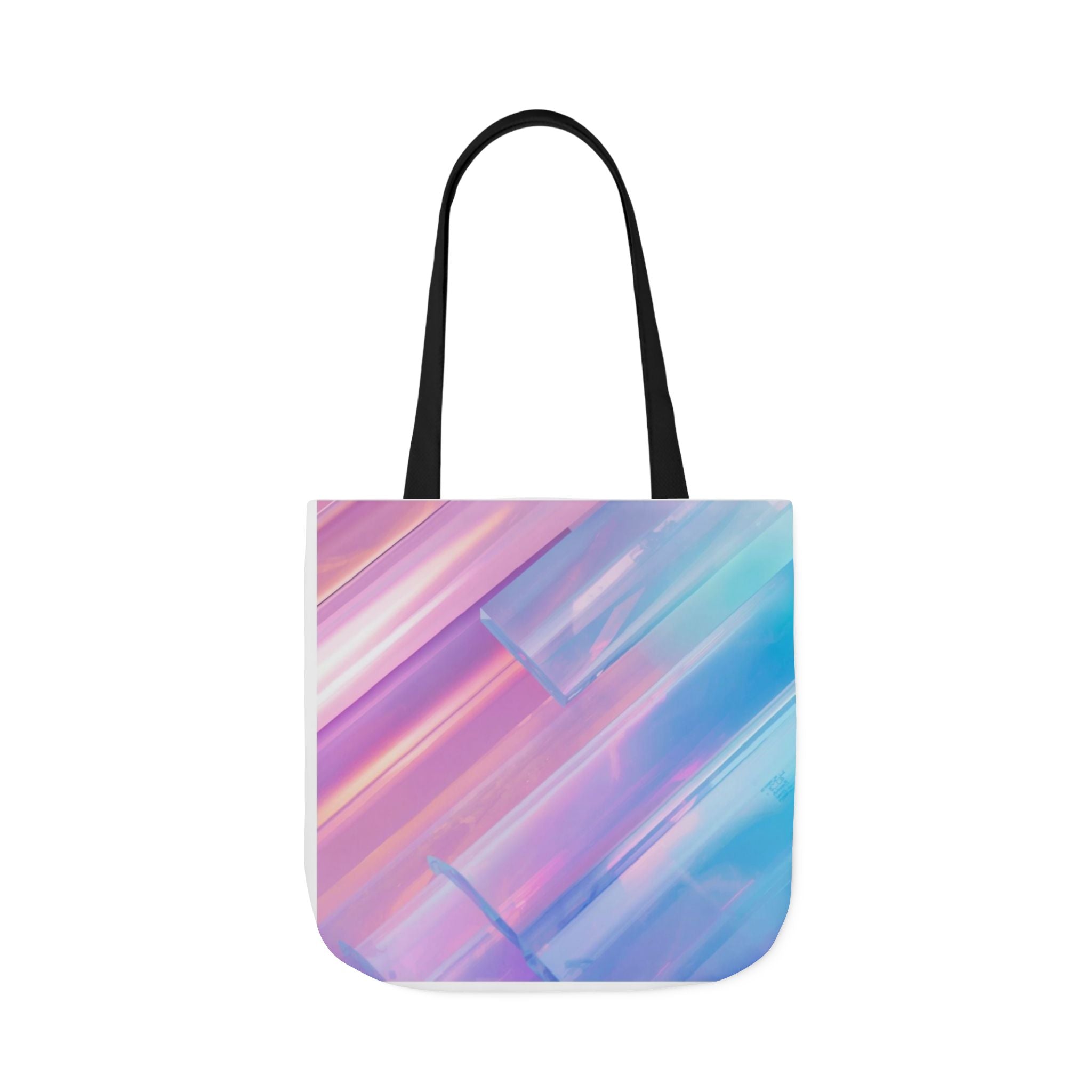 Pastel Brushstroke Canvas Tote — Colorful Abstract Shoulder Bag